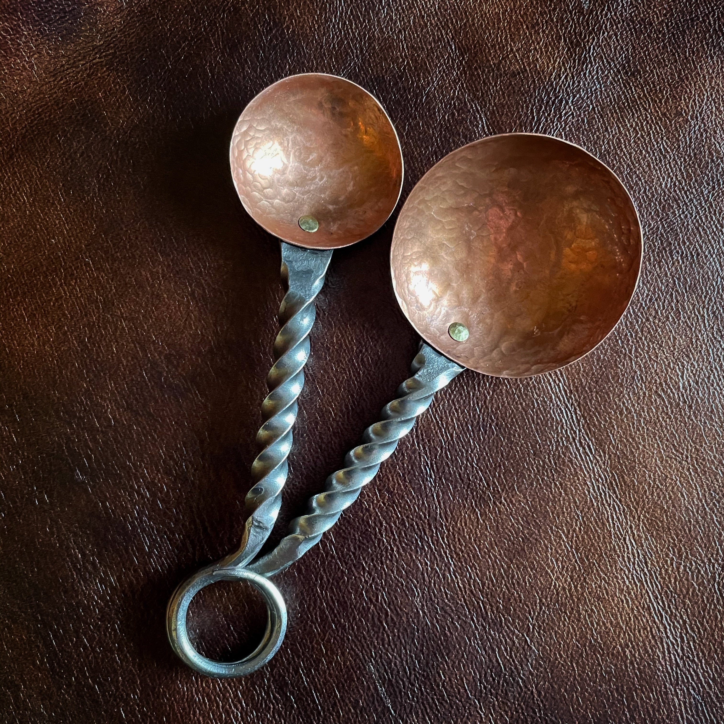 Copper Teaspoon & Tablespoon Set – Wheelis Forge